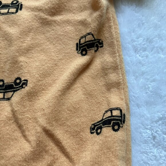 Pekkle Baby Toddler Bodysuit Short Sleeve Shirt 18M | Mustard Yellow Vehicle GUC - Picture 8 of 13